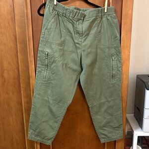 Women’s Olive Green Cargo Pants - Casual Utility Style
